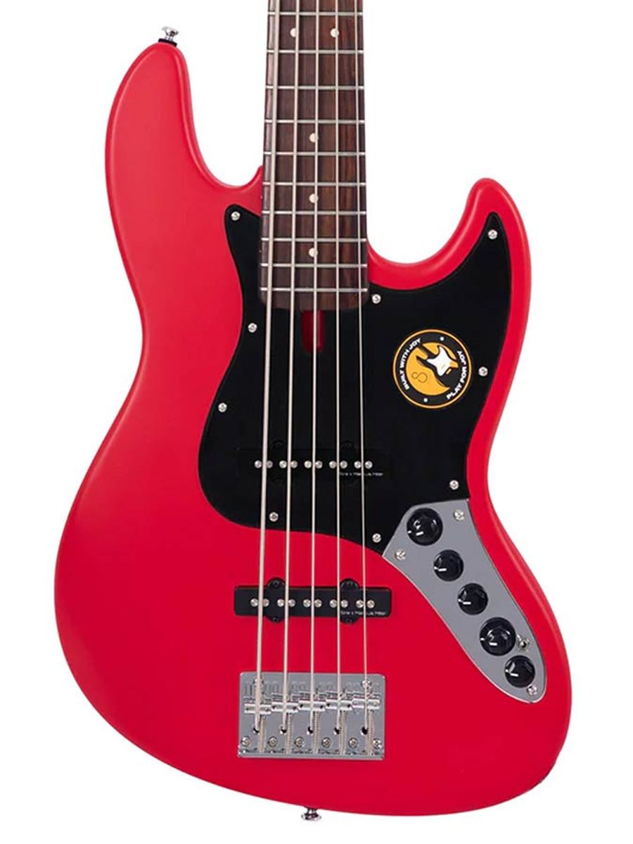 Sire V3+ 5/RS Marcus Miller 5-string active bass guitar red satin