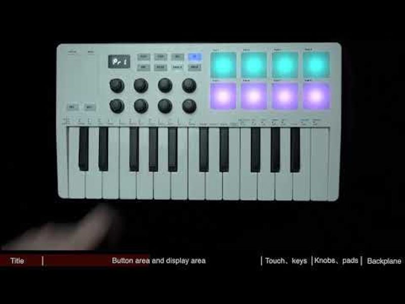M-vave SMK-25 bluetooth midi-keyboard