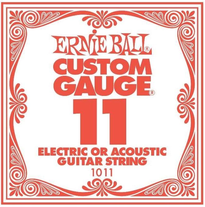 Hovedbilde Ernie Ball EB-1011enkel stålstreng til el/akustisk gitar 0.11