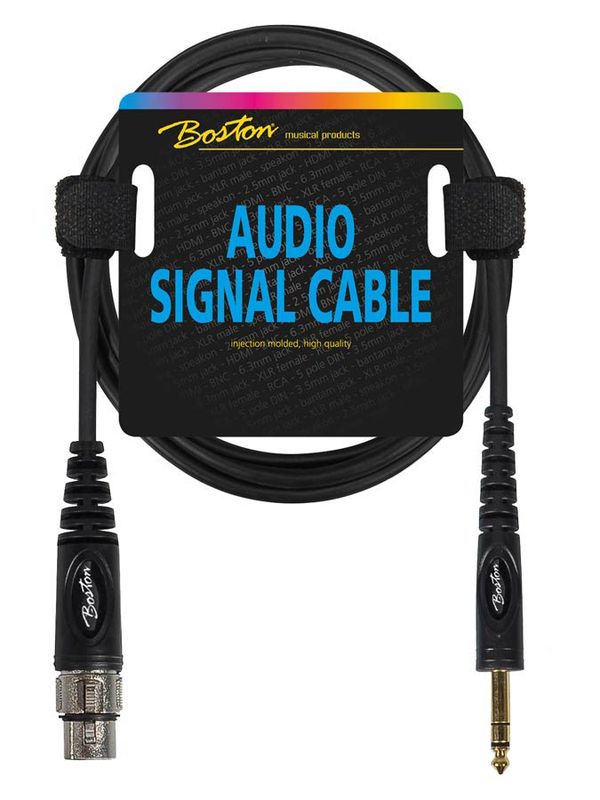 Boston AC-292-300 XLR Female til 6,3 Jack Male Stereo 3m