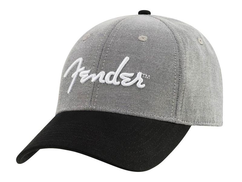Fender Caps Hipster dad hat grå og svart