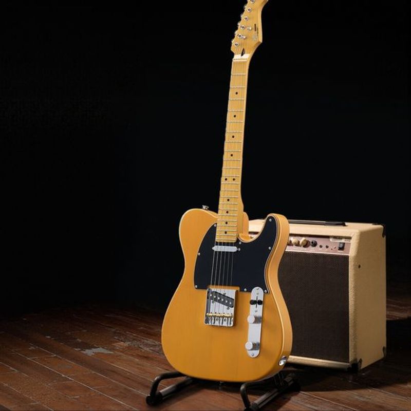 Donner DTL-600 el-gitar butterscotch blonde