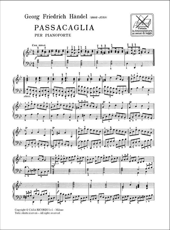 Passacaglia - Pianosolo