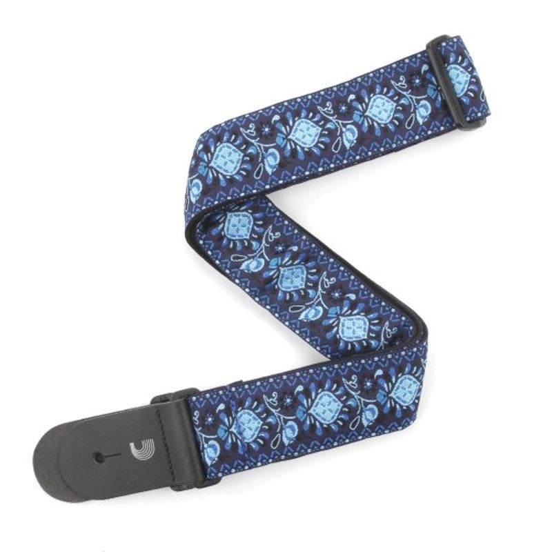 D'Addario T20W1418 2-tum Axelband 50 mm Woven-Monterey 2 Blue