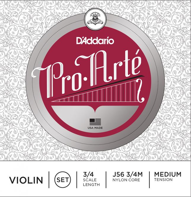 Hovedbilde D'Addario Fiolinstrenger Set 3/4 Medium Tension J56 3/4M
