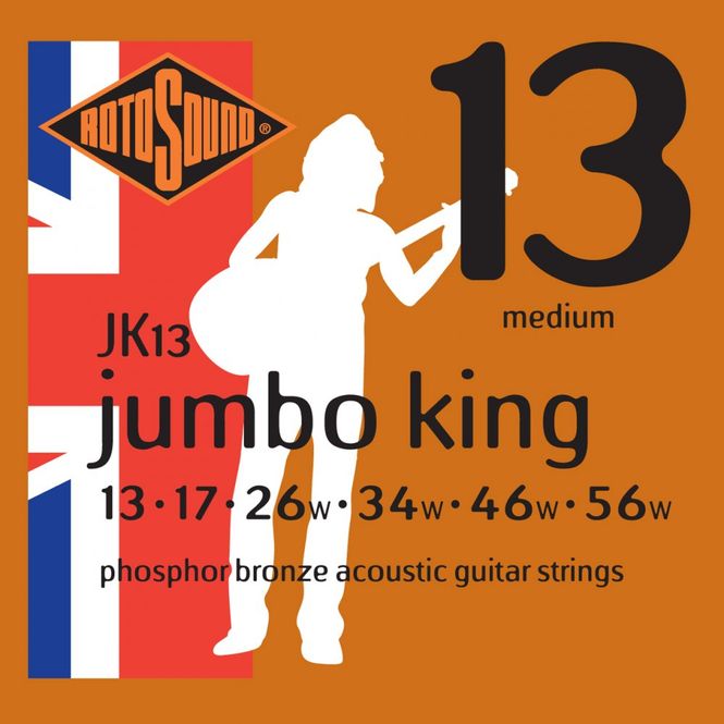 Hovedbilde Rotosound AC (JK13) PHOSPHOR BRONZE 13-56